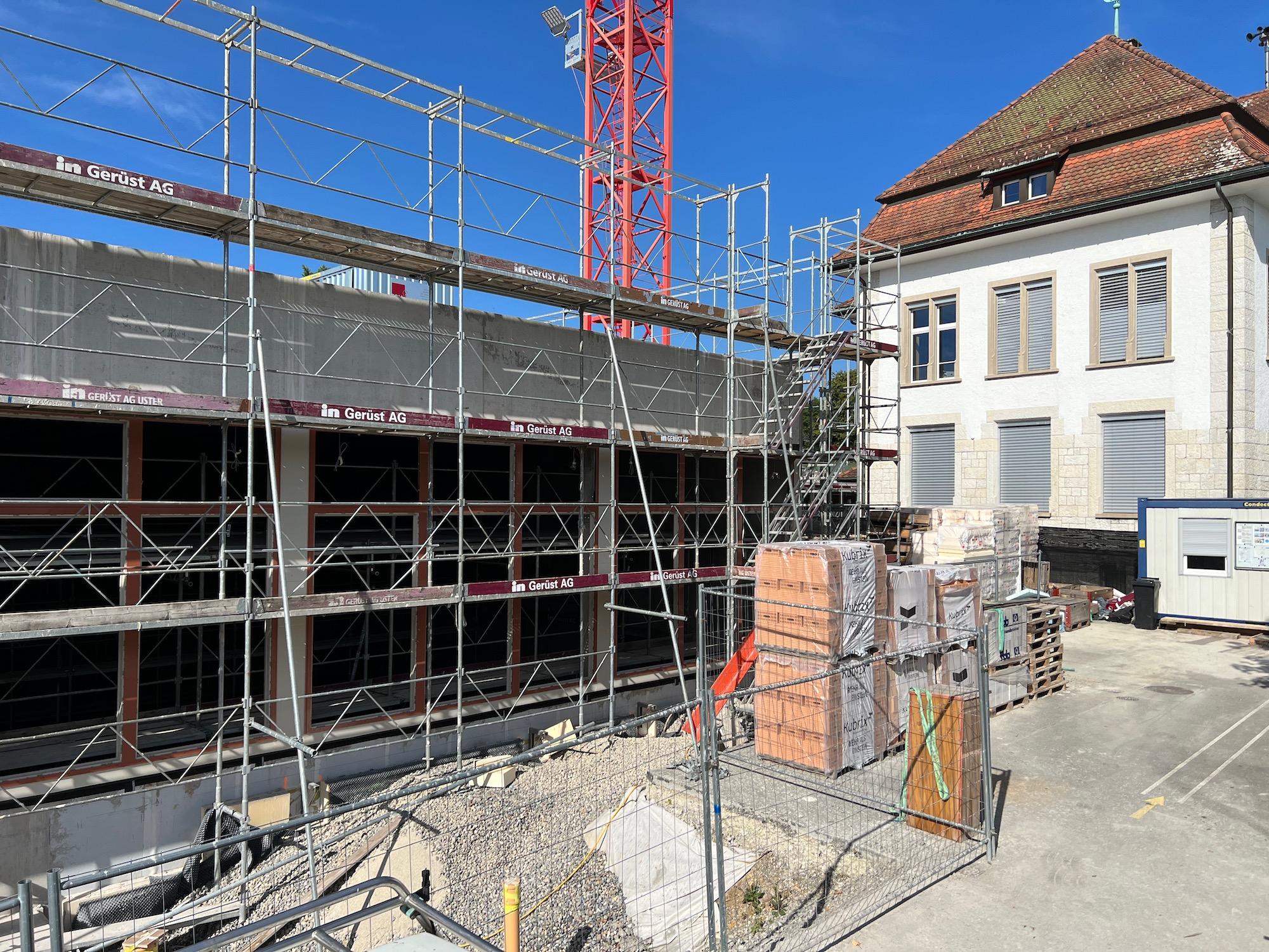 Baustelle am 18. August 23