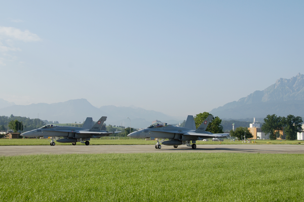 F/A-18 Kampfjets in Emmen