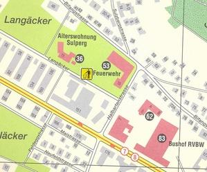Lageplan Wertstoffsammelstelle