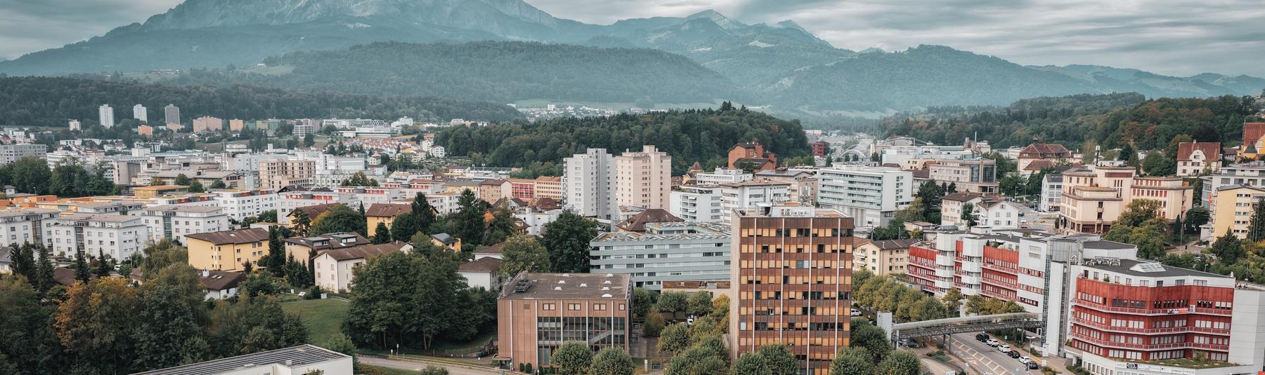 Gemeinde Emmen aus der Luft.