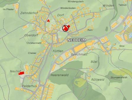 Bild Lage Schulhaus Dorf I