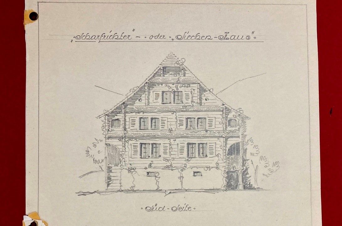 Das ehemalige Siechenhaus Planausschnitt 1926