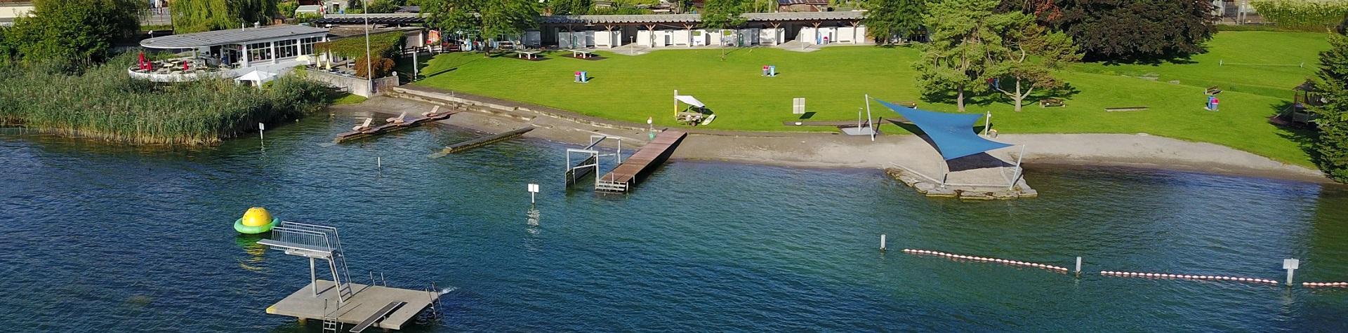 Luftaufnahme Strandbad Rietliau