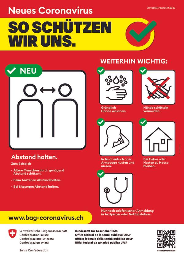 Merkblätter Coronavirus