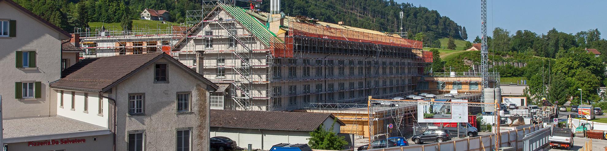 Baustelle in Wald ZH (Bild: Gemeinde Wald ZH)