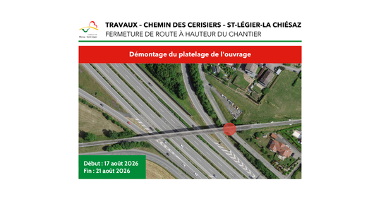 Travaux – Chemin des Cerisiers – St-Légier-La Chiésaz 