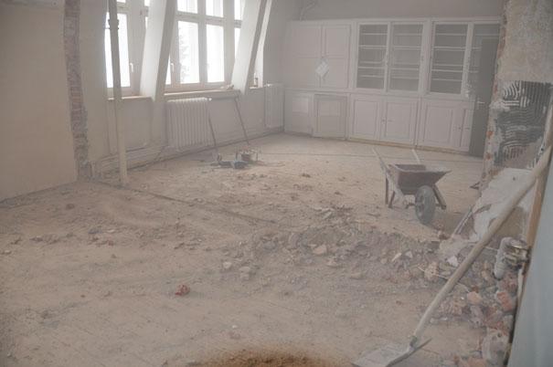 Hier entsteht das neue Musikzimmer.