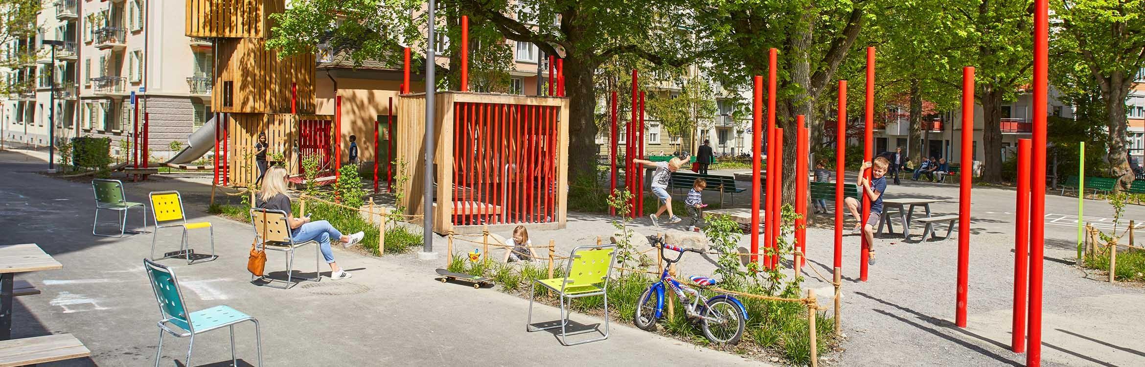 Bild vom Spielplatz beim Bleichergärtli