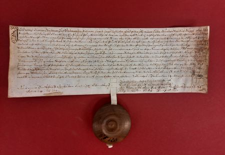 Abb. 1: Truckligült vom 14. September 1667 (Abschrift vom 24. Mai 1673). Der Textinhalt dieses Dokuments regelt die Rechte und Pflichten des Schuldners gegenüber dem Gläubiger (StANW D 1537-3/1).