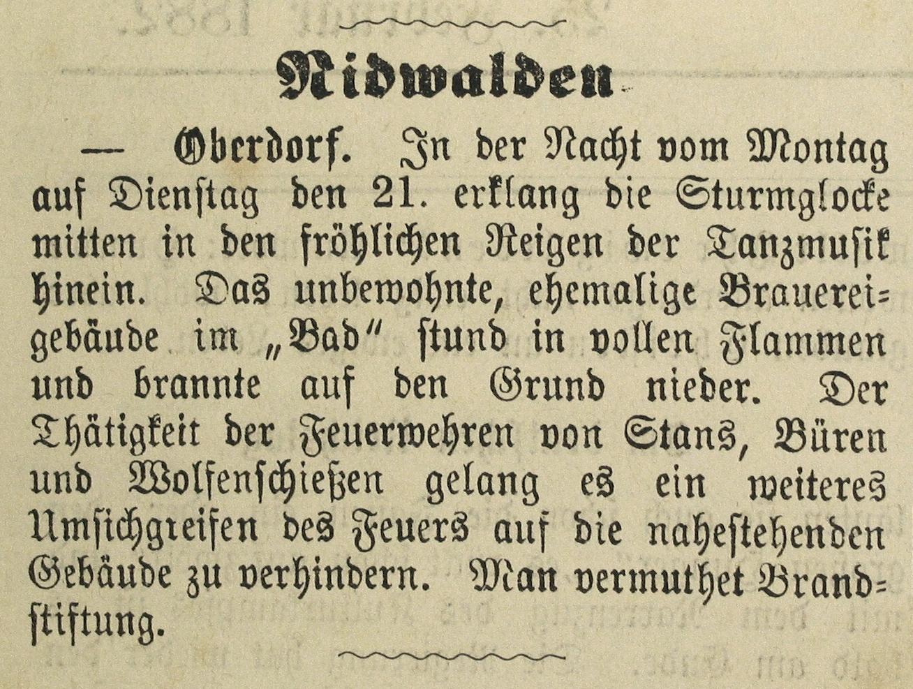 Nidwaldner Volksblatt