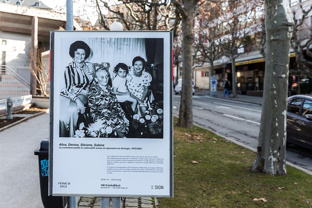 Sabine Zaalene
Alice, Denise, Silviane, Sabine, ou comment perdre la nationalité suisse en épousant un étranger, 2021, photographie