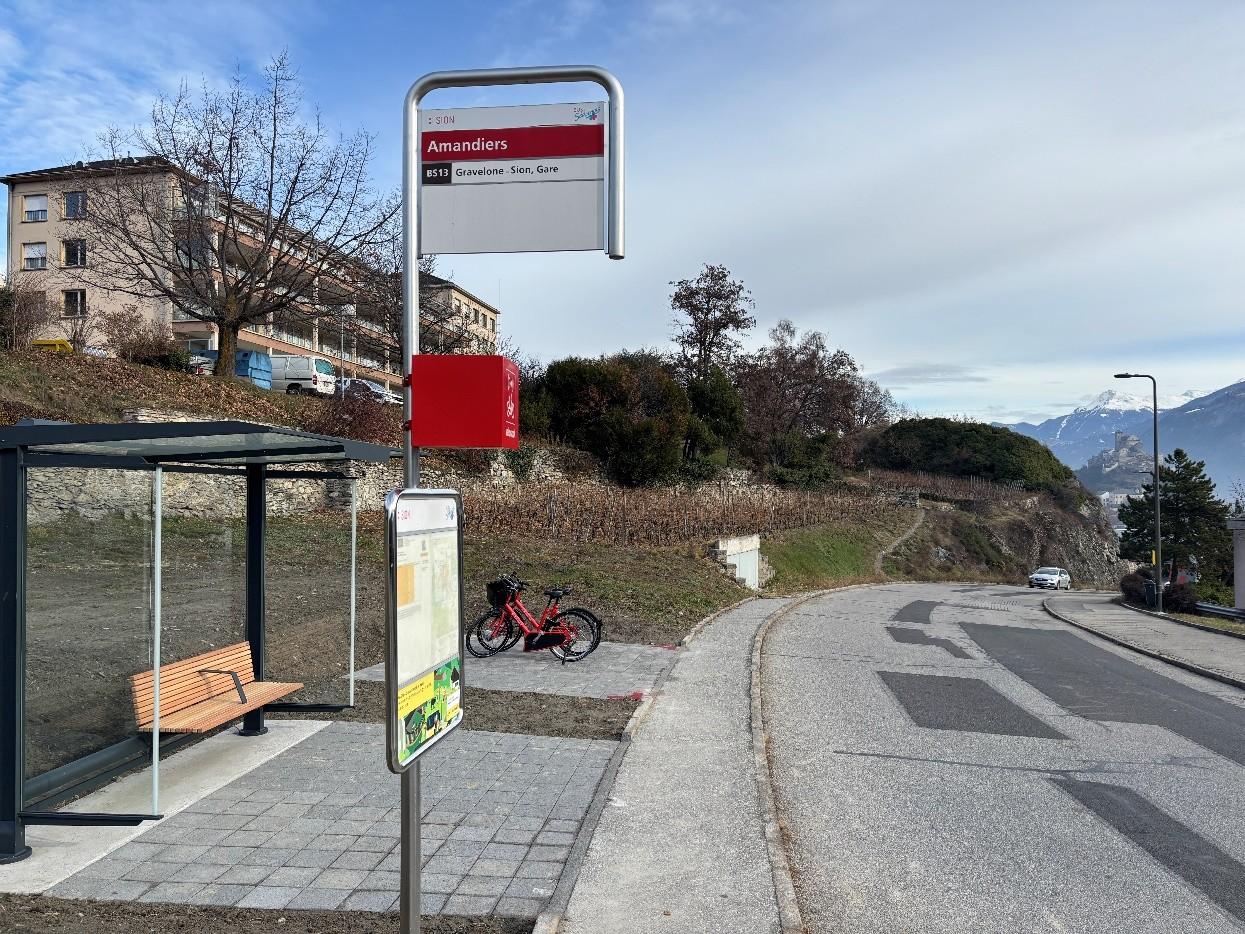 Gravelone arrêt de bus