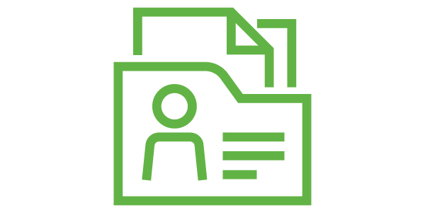 Icon Ausweise, Auszüge, Bescheinigungen