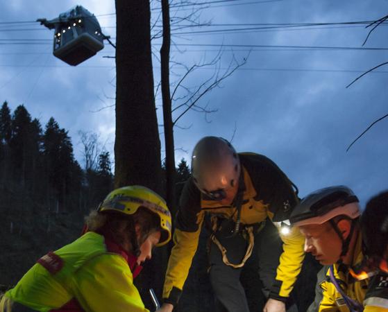 Rettungsübung am Stanserhorn