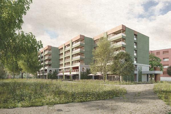 Visualisierung des geplanten Alterszentrum am Stadtpark