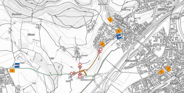 Übersichtsplan Steinhauserstrasse Sperrung