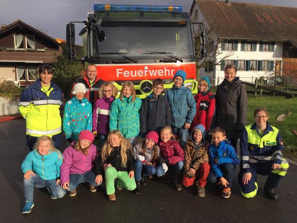 Besuch der Feuerwehr in der 4. Klasse