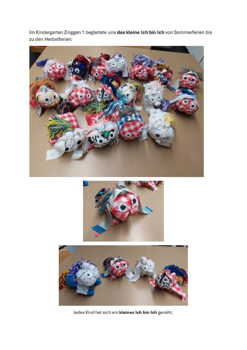 Projekt im Kindergarten ZINGGEN 1