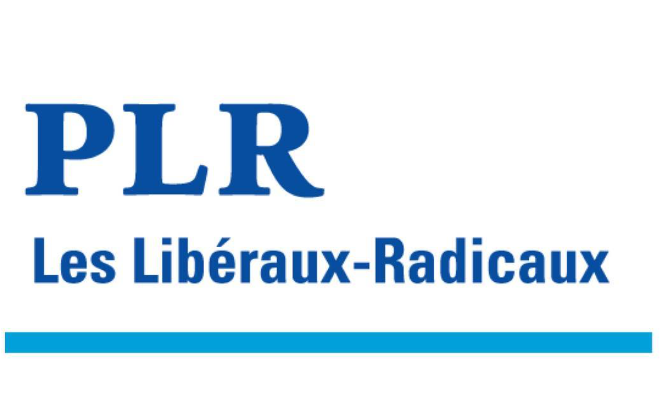 Logo parti libéral-radical bleu