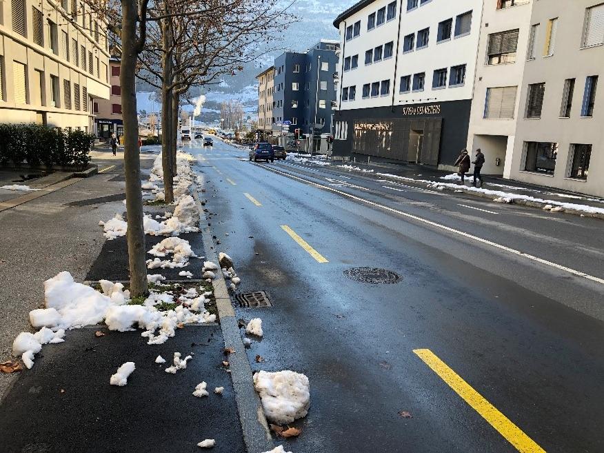Aménagements cyclables Rue de la Dixence (janvier 2022)