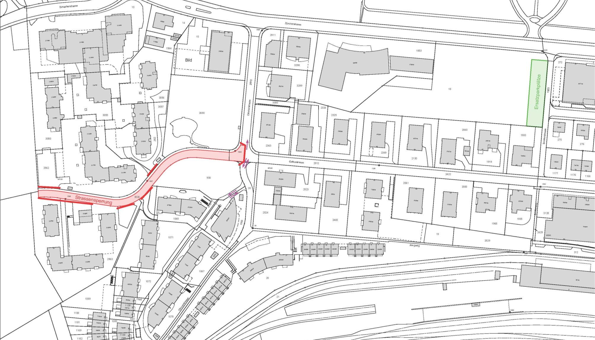 Übersichtsplan Gallusstrasse