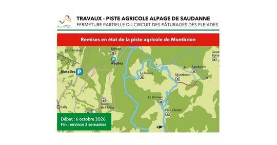 Remise en état piste agricole de Montbrion