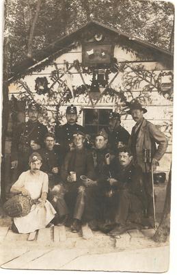 Historisches Foto der Grenzbesetzung.