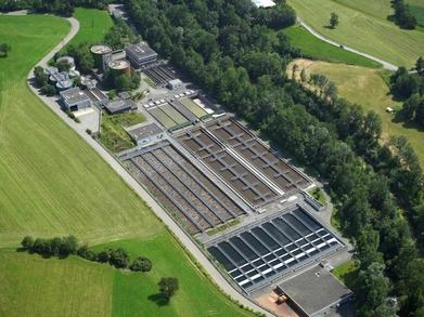 Kläranlage von oben
