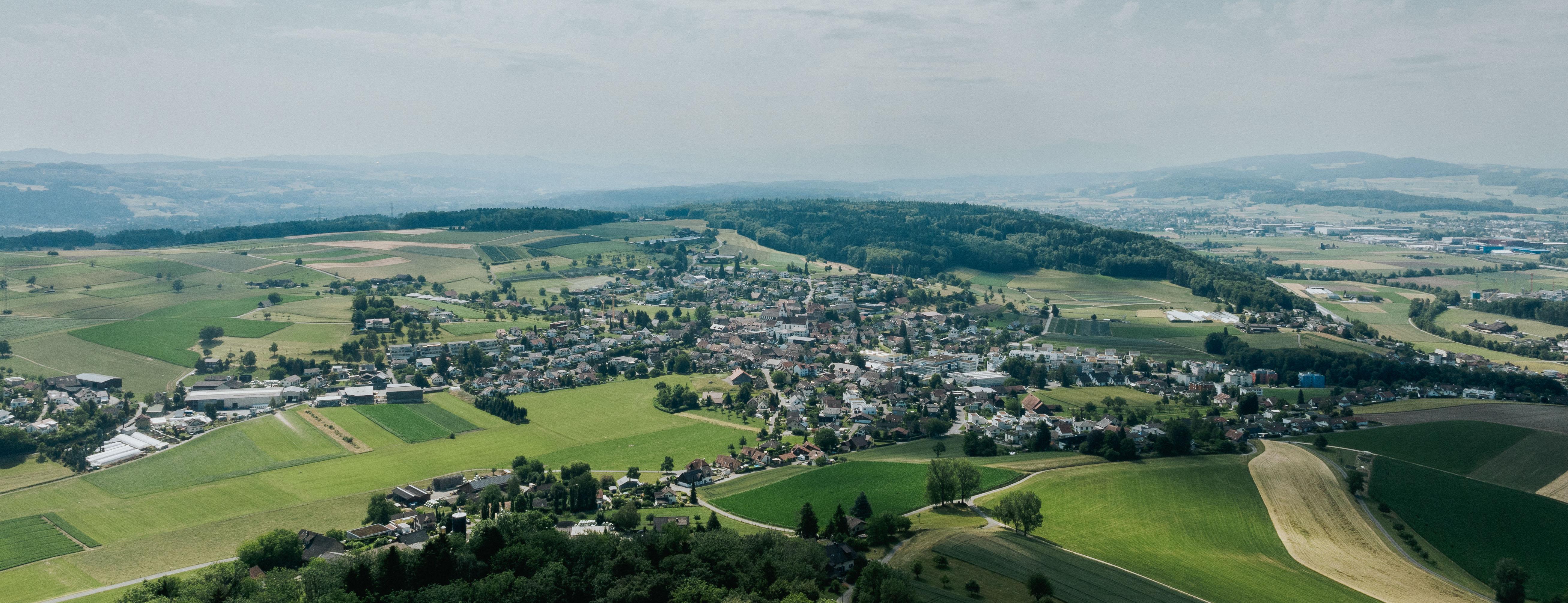 Flugaufnahme von Hägglingen