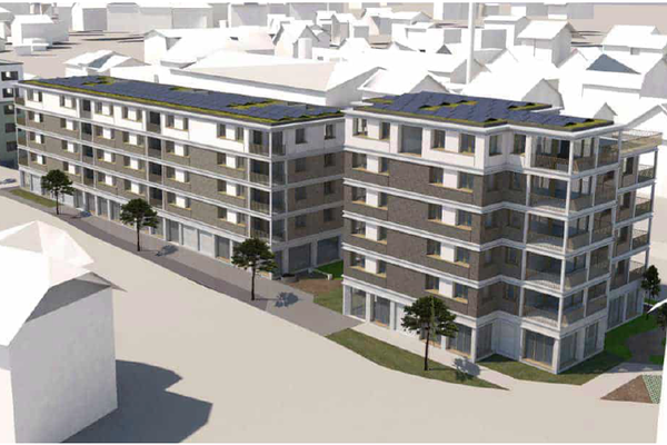 Ansicht Neubau Am Bahnhof MFH