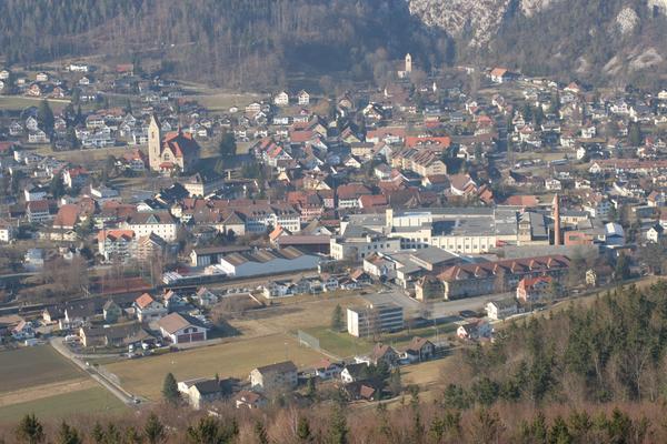 Bild Balsthal von oben