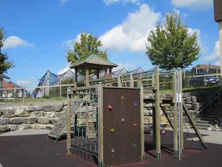Blick auf den Spielplatz