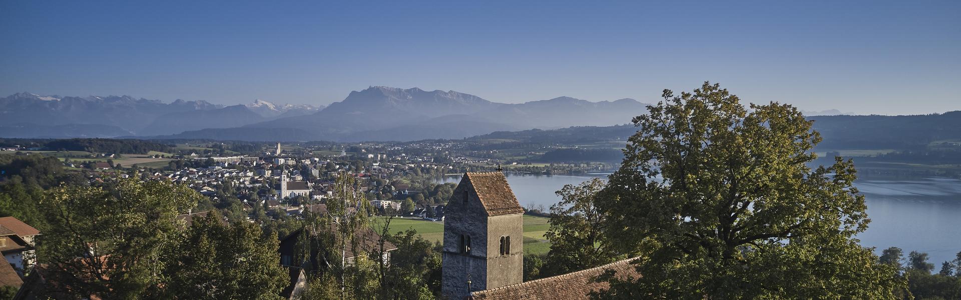 Flugaufnahme Städtli, Perspektive von Kirchbühl