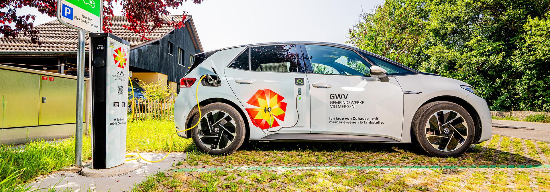 Bild Ladestation für Elektrofahrzeuge an der Bachstrasse 48 in Villmergen