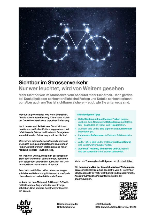 Sicher im Strassenverkehr