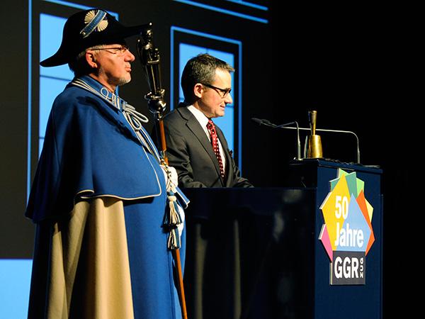 Weibel Michael Duvaud,  Ratspräsident Stefan Moos