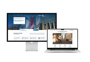 Desktop- und Tablet-Ansicht Webauftritt Gemeinde Uetikon am See