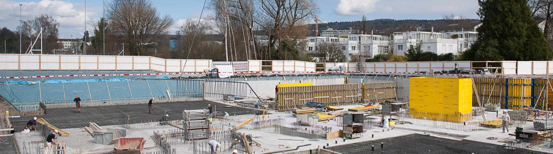 Baustelle des WPZ Blumenrain