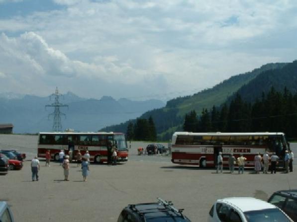 Ankunft auf dem Glaubenberg (Passverbindung zwischen Sarnen und Entlebuch).
