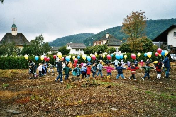 auf dem Areal der zukünftigen Kindergartenanlage der Gemeinde Stein.