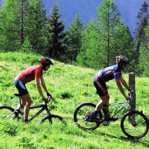 Mountainbiker unterwegs