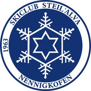 Das Logo des Skiclubs Steil'Alva - ein Schneestern