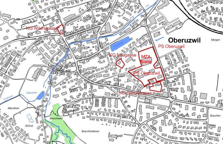 Lageplan PS Oberuzwil