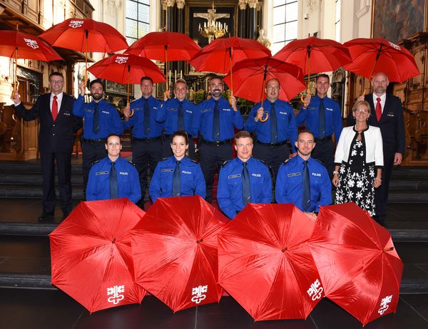 Vereidigte Polizistinnen und Polizisten