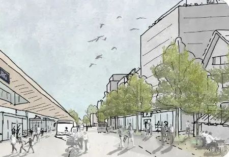 Skizze neuer Bahnhof Lenzburg