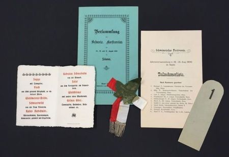 Dokumente zur Jahresversammlung des schweizerischen Forstvereins 1900.