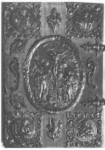 Der Pfäferser Liber Aureus von 1590 / 1635 mit den silbervergoldeten Beschlägen.
