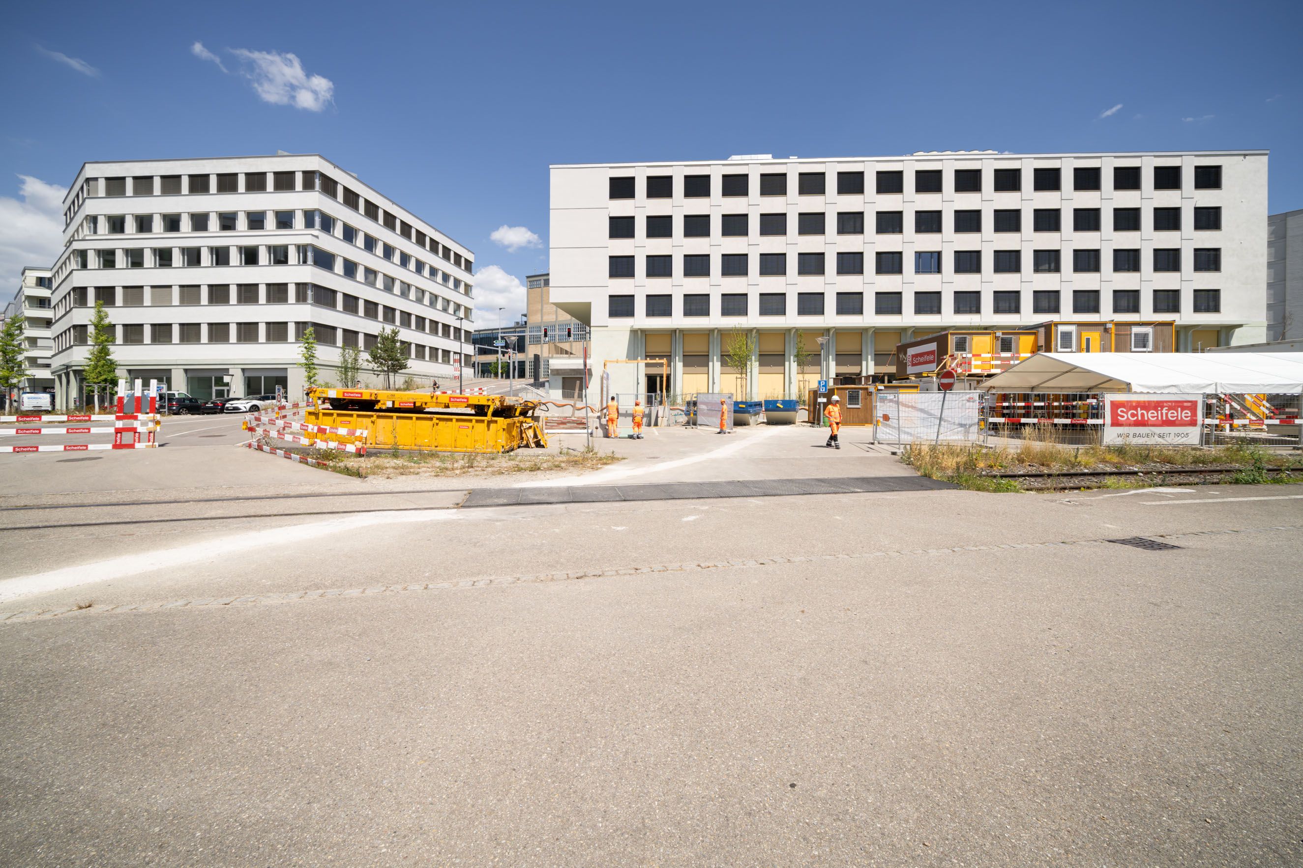 
Noch ist alles ruhig. Der Bau der Passerelle startete Ende Juni 2025.
Foto: Andrea Lobsiger
