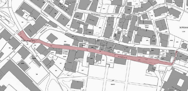 Der Perimeter zum Projekt Sanierung Mürgstrasse. (Plan: zVg)