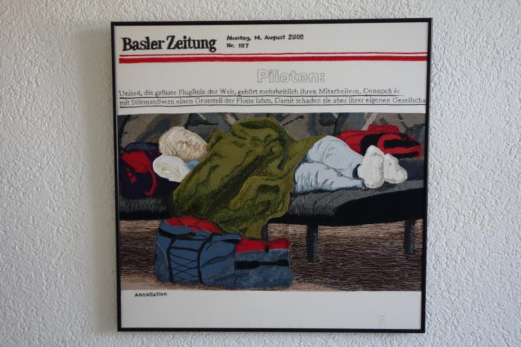 Textil, Applikation mit Stickerei